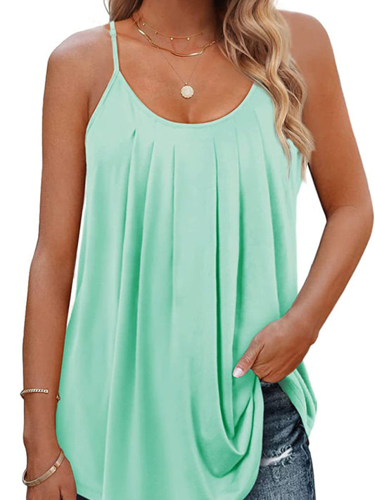 Lässiges, lockeres, einfarbiges Camisole-Top