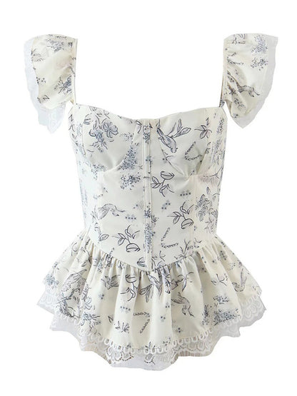 French Style Lace Keel Slim Fit Camisole