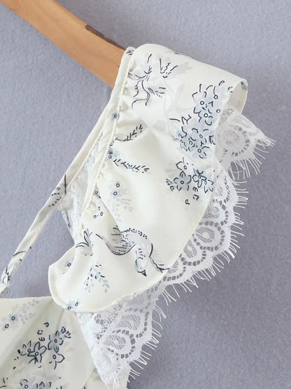 French Style Lace Keel Slim Fit Camisole